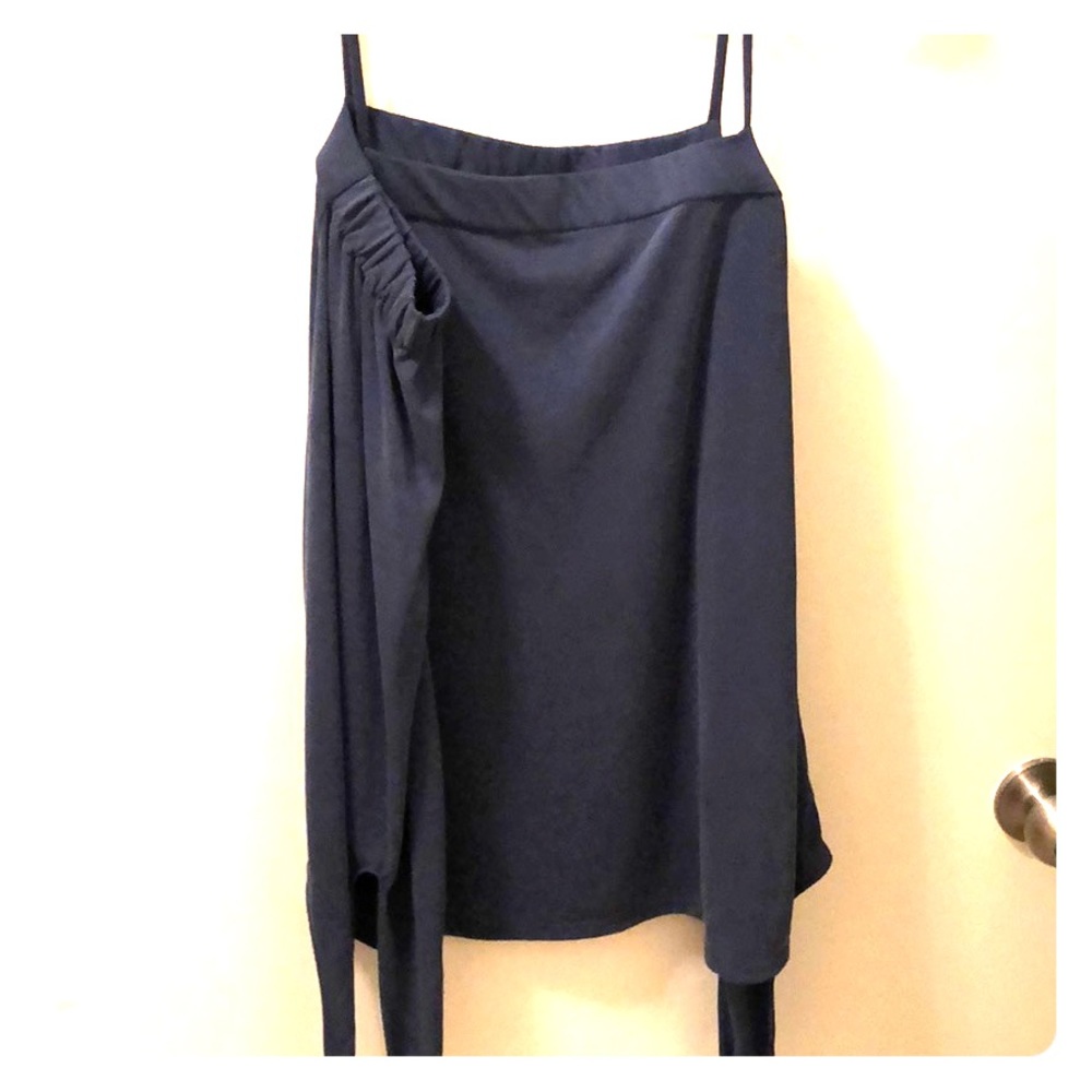 Shoulder straps with sleeves Ella moss top